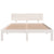 Bed Frame without Mattress White 150x200 cm