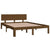 Bed Frame without Mattress Honey Brown 150x200 cm