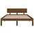 Bed Frame without Mattress Honey Brown 150x200 cm
