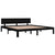 Bed Frame without Mattress Black 183x203 cm King