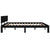 Bed Frame without Mattress Black 183x203 cm King
