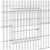 3-Panel Rabbit Cage 325x109x54 cm Galvanised Iron
