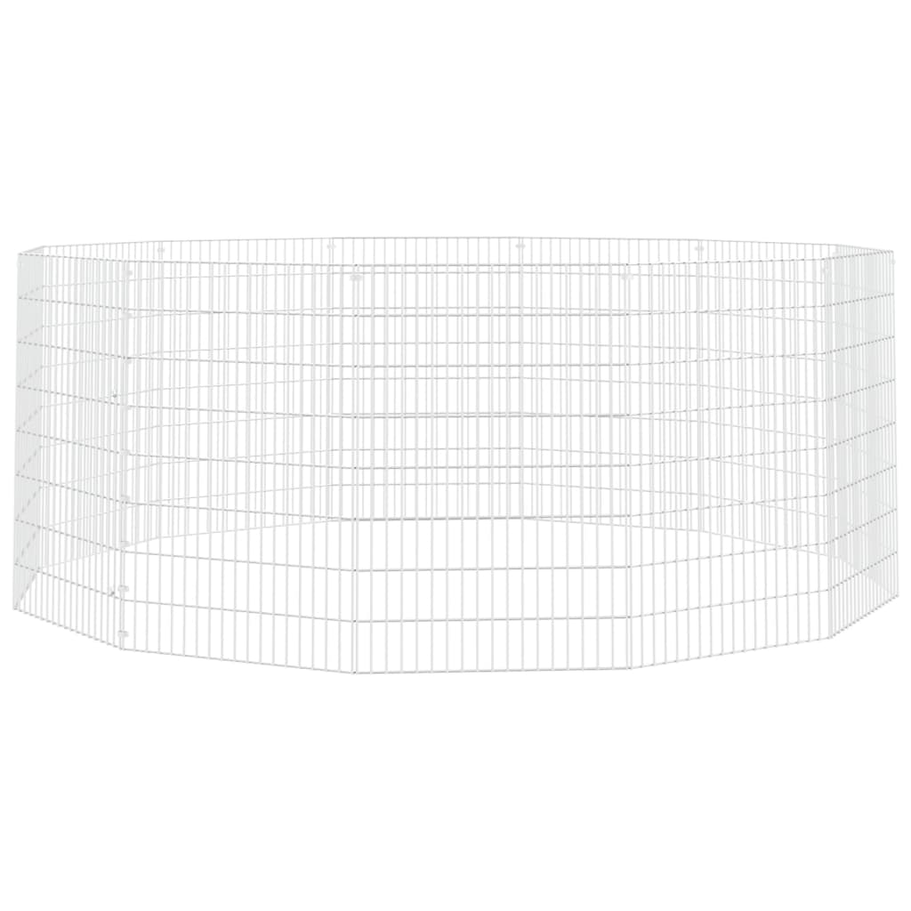 Free Range Animal Enclosure 12-Panel 54x80 cm Galvanised Iron