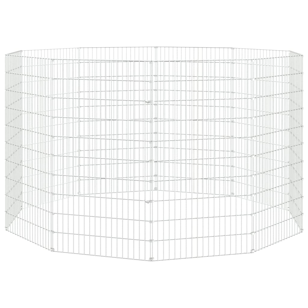 Free Range Animal Enclosure 10-Panel 54x100 cm Galvanised Iron