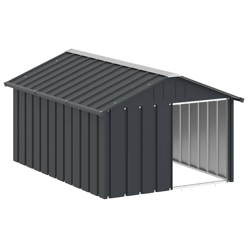 Dog House Anthracite 116.5x153x81.5 cm Galvanised Steel