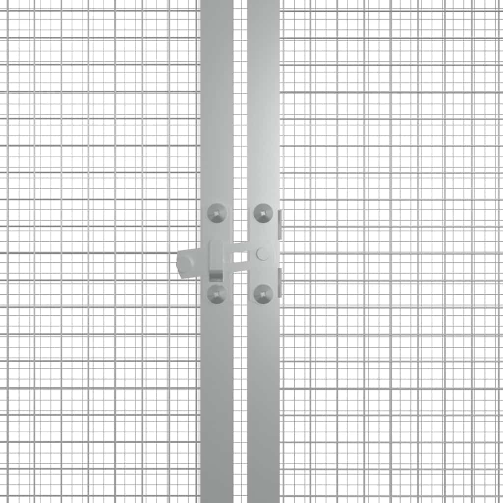 Chicken Cage Grey 200x91x100 cm Galvanised Steel