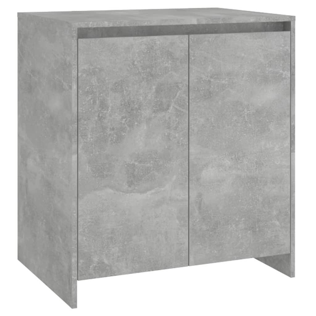 2 Piece Sideboard Concrete Grey Engineered Wood