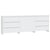 3 Piece Sideboard White Engineered Wood