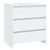 3 Piece Sideboard White Engineered Wood