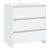 3 Piece Sideboard White Engineered Wood