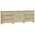 3 Piece Sideboard Sonoma Oak Engineered Wood