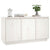 Sideboard White 111x34x60 cm Solid Wood Pine