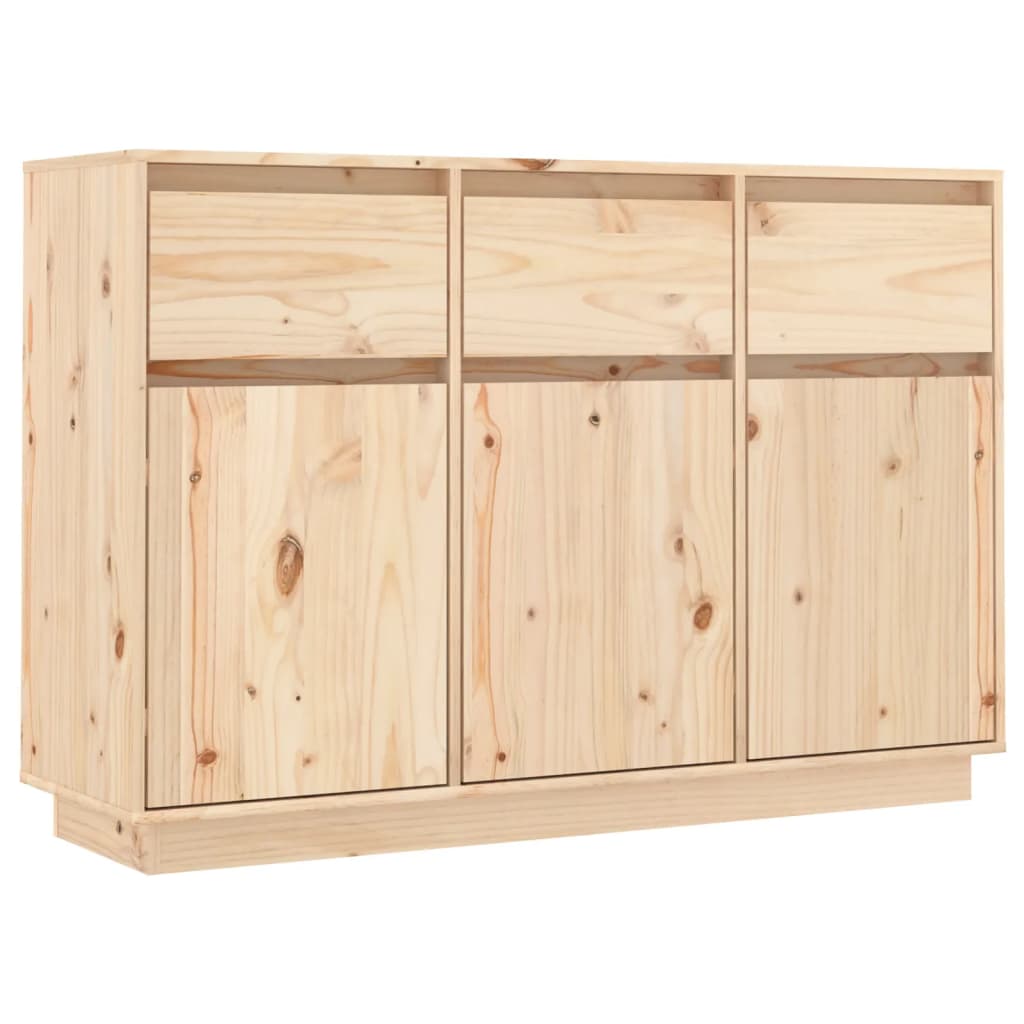 Sideboard 110x34x75 cm Solid Wood Pine