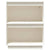 Console Cabinet White 60x34x75 cm Solid Wood Pine