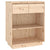 Console Cabinet 60x34x75 cm Solid Wood Pine