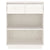 Console Cabinet White 60x34x75 cm Solid Wood Pine