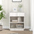 Console Cabinet White 60x34x75 cm Solid Wood Pine