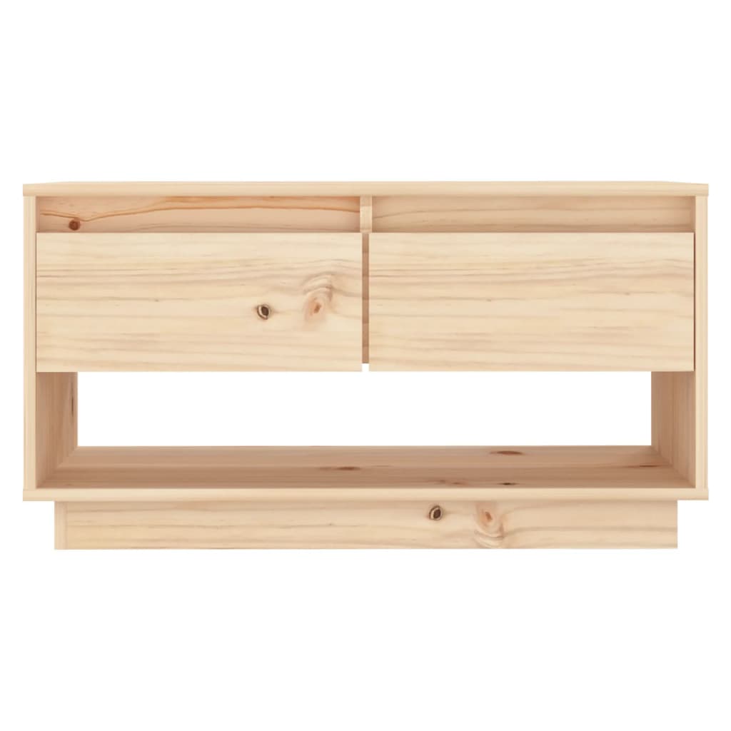 TV Cabinet 74x34x40 cm Solid Wood Pine