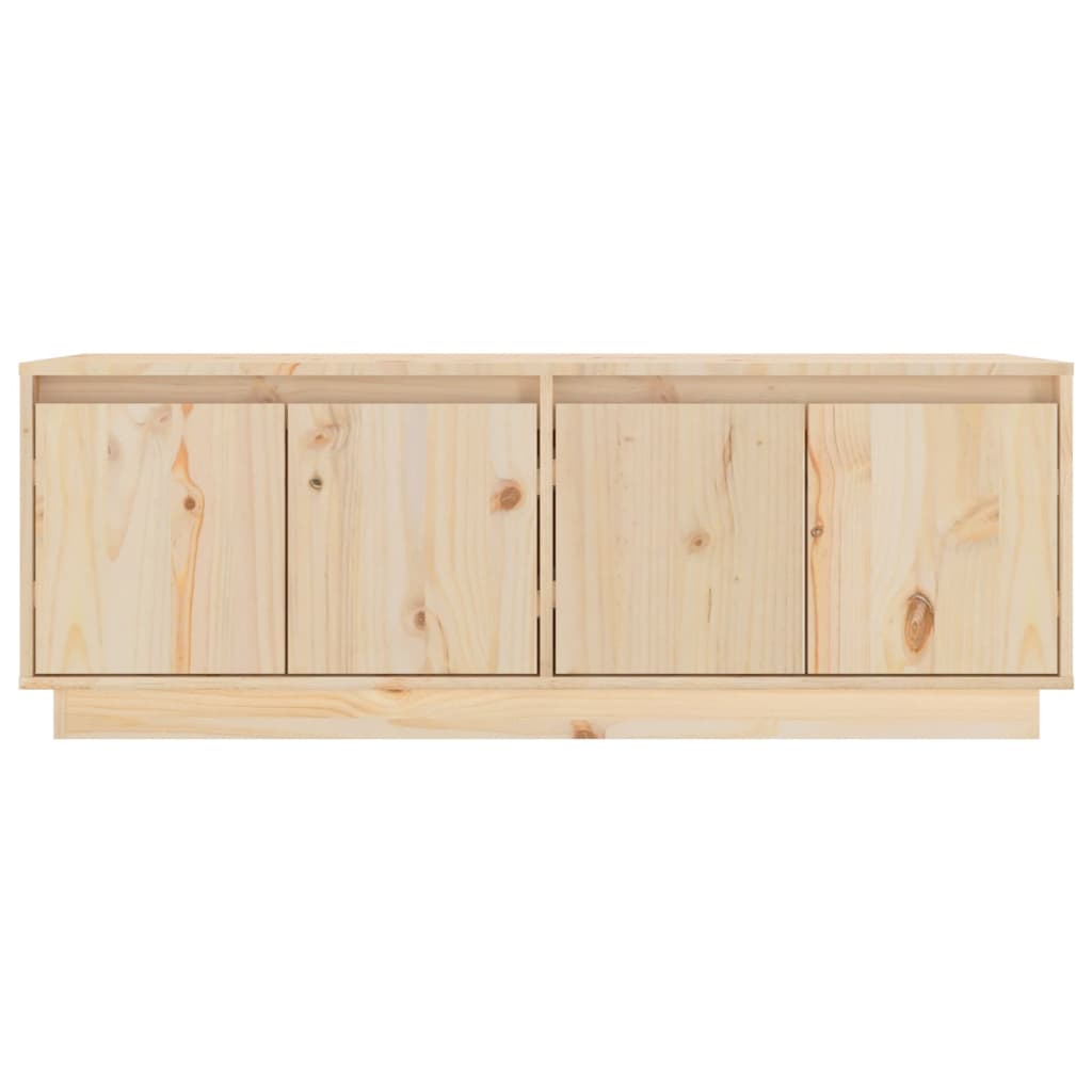 TV Cabinet 110x34x40 cm Solid Wood Pine