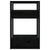 Book Cabinet/Room Divider Black 41x35x57 cm Solid Wood Pine