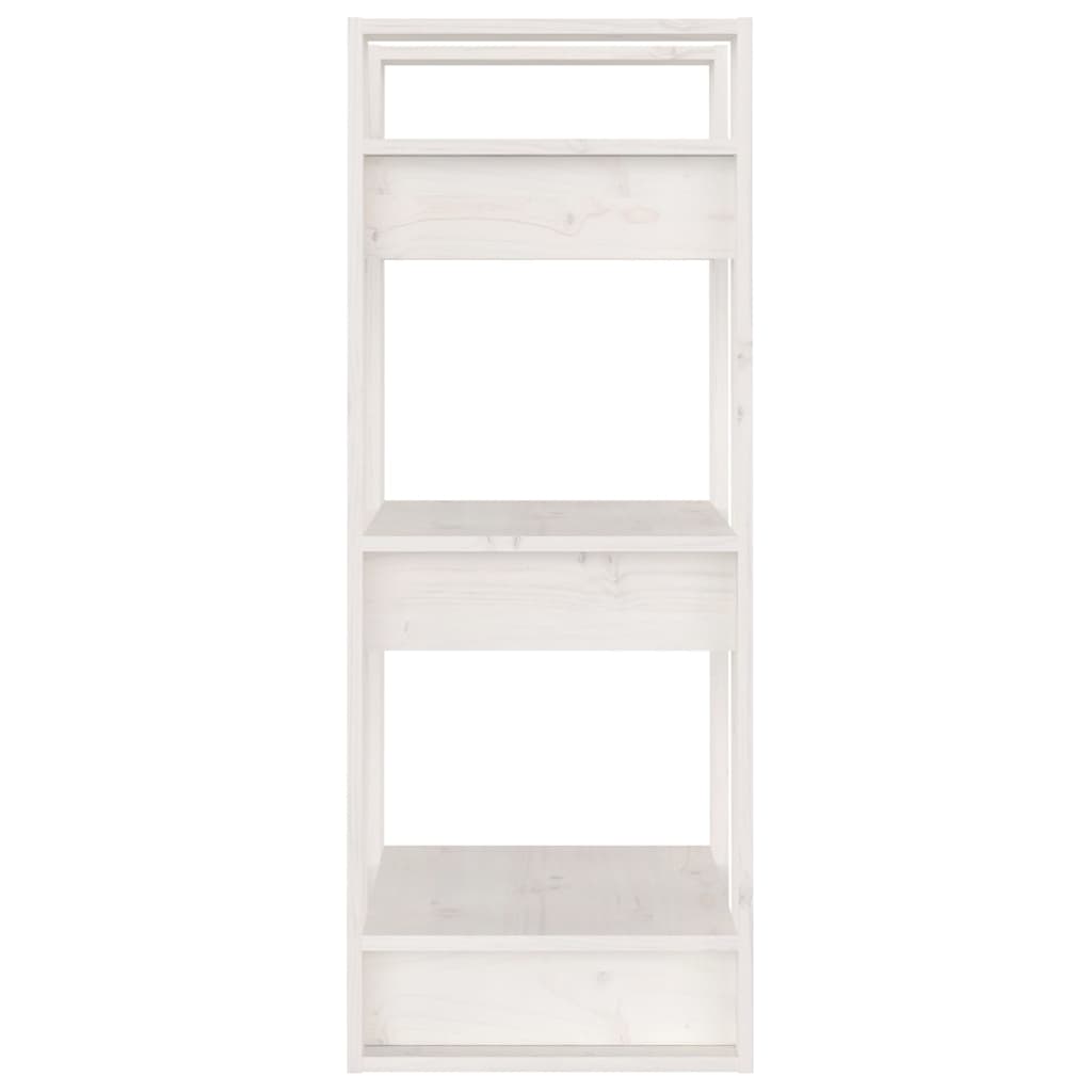 Book Cabinet/Room Divider White 41x35x91 cm Solid Wood Pine