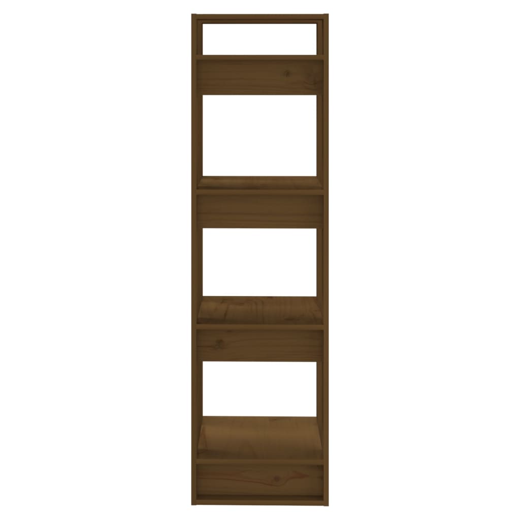 Book Cabinet/Room Divider Honey Brown 41x35x125 cm Solid Wood