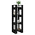 Book Cabinet/Room Divider Black 41x35x125 cm Solid Wood Pine