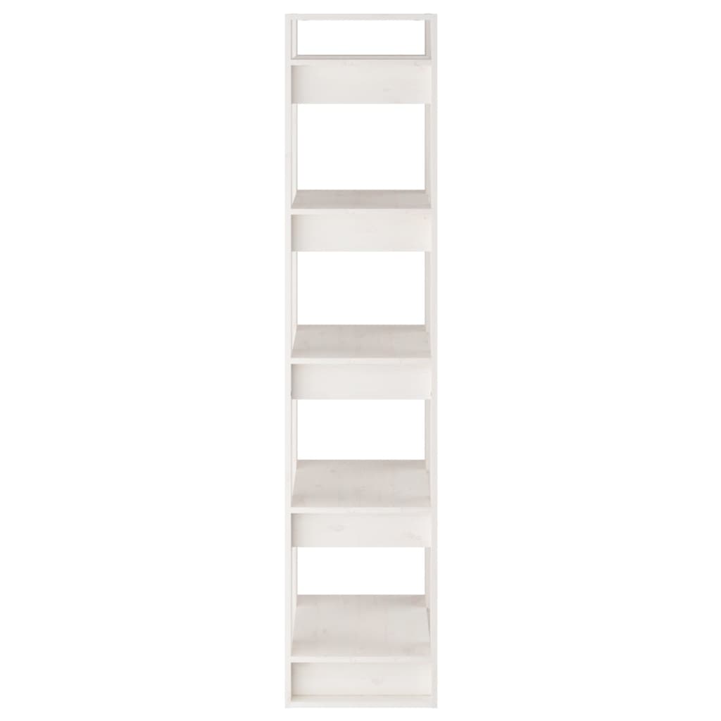 Book Cabinet/Room Divider White 41x35x160 cm Solid Wood Pine