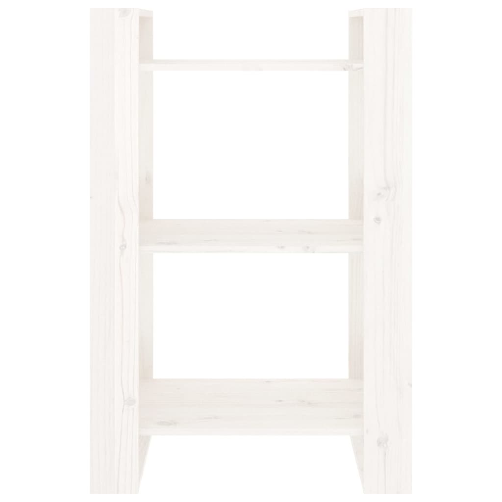 Book Cabinet/Room Divider White 60x35x91 cm Solid Wood Pine