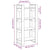 Book Cabinet/Room Divider 60x35x125 cm Solid Wood