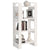 Book Cabinet/Room Divider White 60x35x125 cm Solid Wood