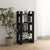 Book Cabinet/Room Divider Black 60x35x125 cm Solid Wood