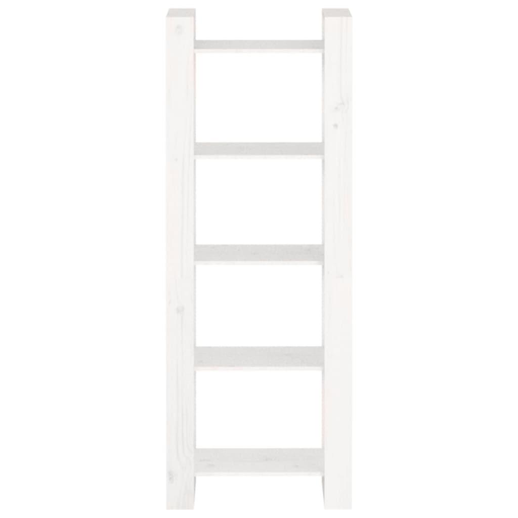 Book Cabinet/Room Divider White 60x35x160 cm Solid Wood