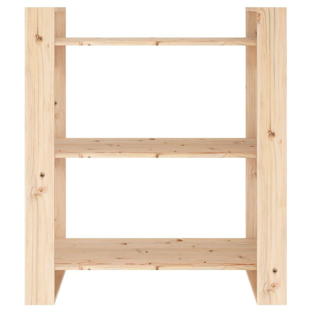 Book Cabinet/Room Divider 80x35x91 cm Solid Wood Pine