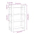 Book Cabinet/Room Divider White 80x35x125 cm Solid Wood Pine