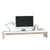 Monitor Stand White 100x27x15 cm Solid Wood Pine