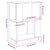 Book Cabinet/Room Divider 51x25x70 cm Solid Wood Pine