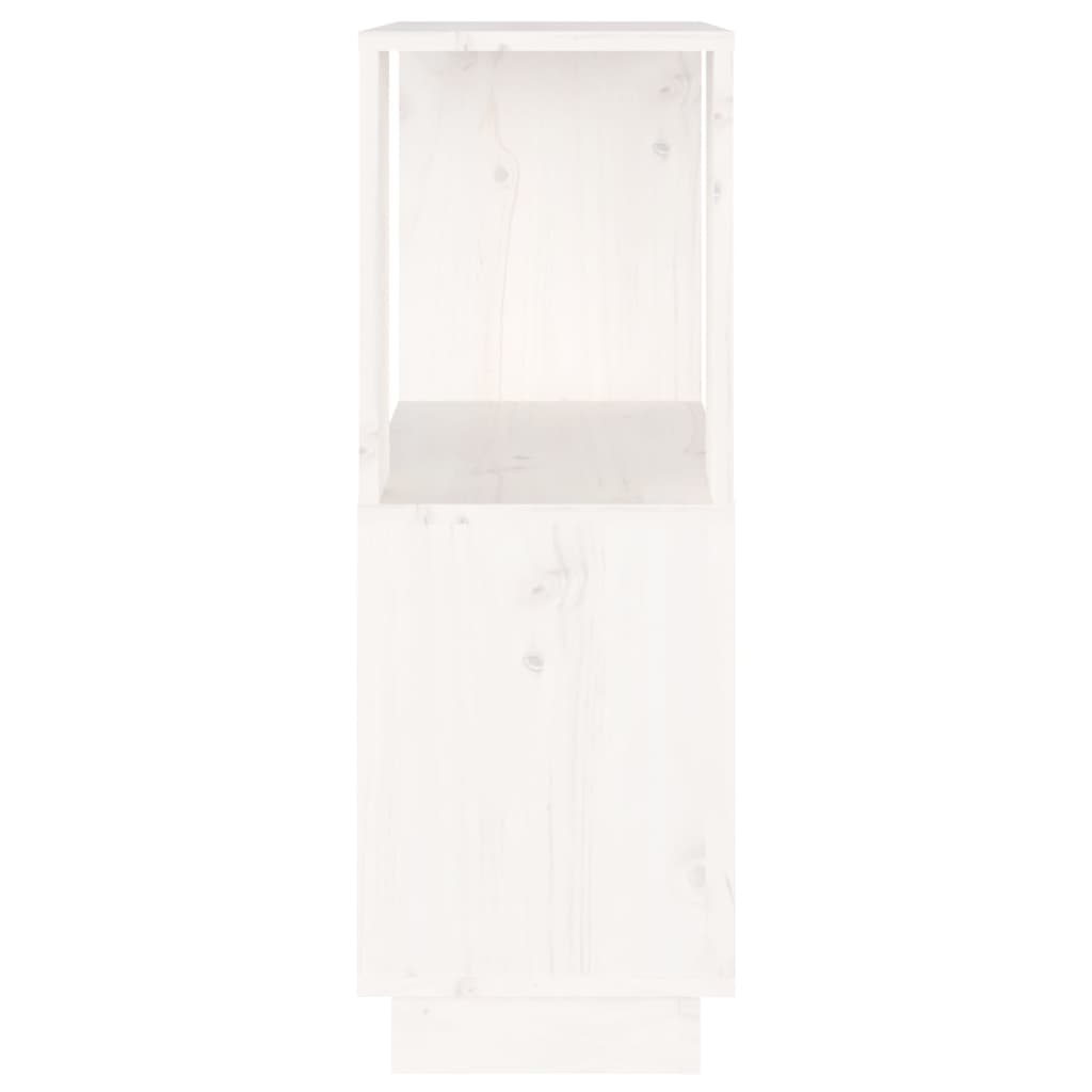 Book Cabinet/Room Divider White 51x25x70 cm Solid Wood Pine