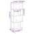 Book Cabinet/Room Divider 51x25x132 cm Solid Wood Pine