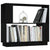 Book Cabinet/Room Divider Black 80x25x70 cm Solid Wood Pine