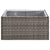 Garden Planter Grey 80x80x40 cm Poly Rattan