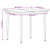 5 Piece Garden Dining Set Black