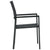 5 Piece Garden Dining Set Black