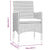 3 Piece Outdoor Dining Set with Cushions Grey and Black