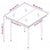 3 Piece Outdoor Dining Set with Cushions Grey and Black