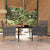 3 Piece Outdoor Dining Set with Cushions Grey and Black