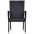 7 Piece Garden Dining Set Black