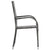 7 Piece Garden Dining Set Grey and Black
