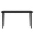 5 Piece Garden Dining Set with Cushions Black