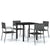 5 Piece Garden Dining Set Grey